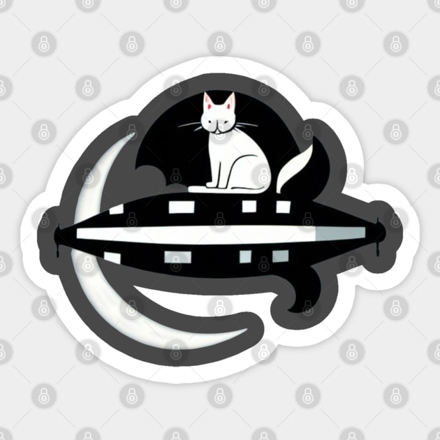 Baby space cat Sticker by ShopColDigital